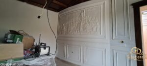 гипсов орнамент Царевец с прекрасни елементи тип барелеф
